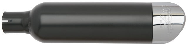 Tab Performance Street Tip Compatible Slip-On Exhaust Black Black Straight Tips, 2.25" Louvered Baffles - 161-2209-B2-2.25 For Harley Street 2014-2020