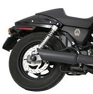 Tab Performance Street Tip Compatible Slip-On Exhaust Black 4 Inch Black Straight Cut Tip Zombie Baffles - 161-2209-B2-Z For Harley Street 2014-2020