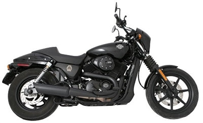 Tab Performance Street Tip Compatible Slip-On Exhaust Black 4 Inch Black Straight Cut Tip Zombie Baffles - 161-2209-B2-Z For Harley Street 2014-2020