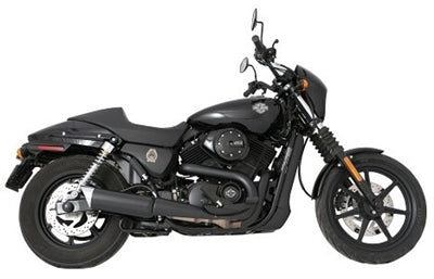 Tab Performance Street Tip Compatible Slip-On Exhaust Black 4 Inch Chrome Slash Cut Tip Zombie Baffles - 161-2209-C-Z For Harley Street 2014-2020