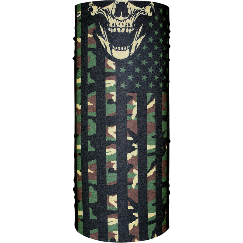 ZAN HEADGEAR 2502-0260 T460 Motley Tube® Polyester Neck Tube woodland camo flag