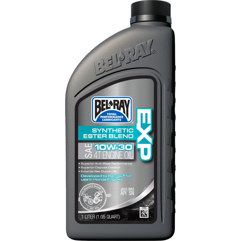 BEL-RAY 3601-0912 300894150160 EXP Synthetic Ester Blend 4T Engine Oil EXP Synthetic Blend 4T Oil - 10W-30 - 1 L