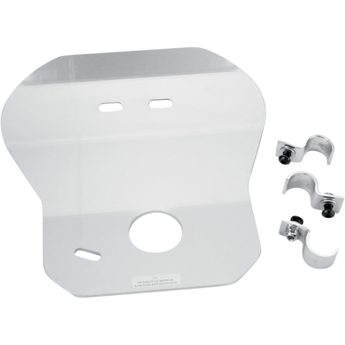 MOOSE OFFROAD M217 217 Aluminum Skid Plate — Skid Plate Skid Plate - Silver - Kawasaki - KDX 200/220