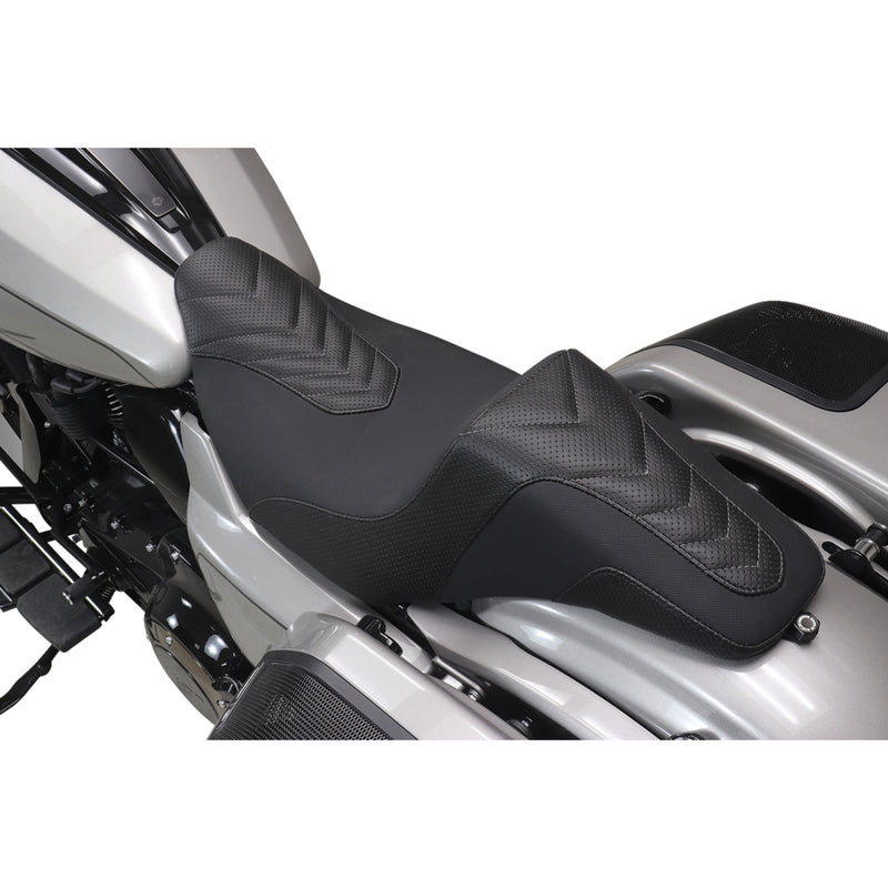 Mustang Squareback Seat - 76324GM For Harley Touring 2023-2026