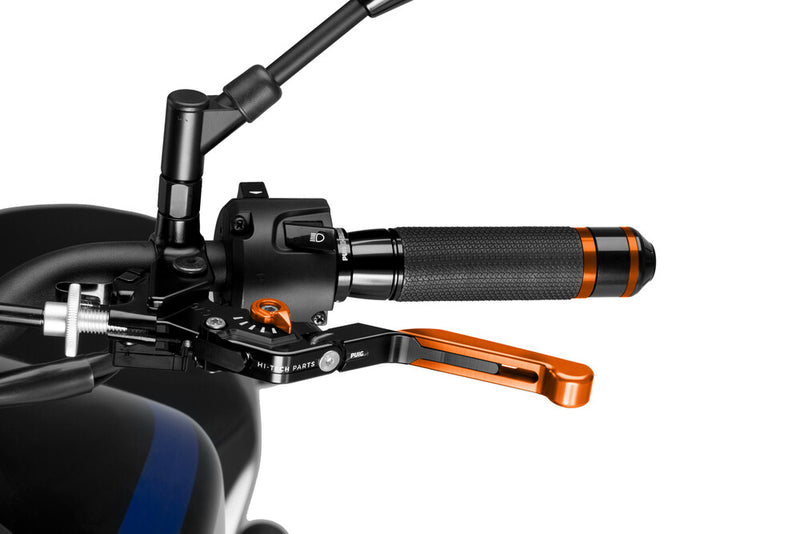Puig Hi-tech Parts 561-00024OR 24TNT LEVER CLUTCH EXTENDABLE/FOLDABLE ORANGE