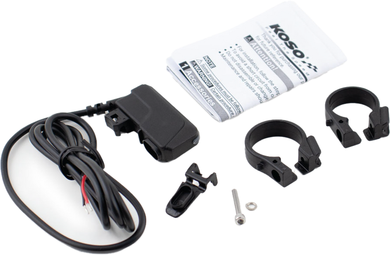 Koso North America 27-5941 KW011000 TYPE-C CHARGER ADAPTER HANDLEBAR