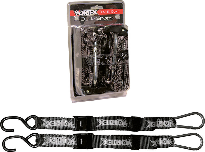 Vortex 3-TD122 TD122 TIE DOWNS 1.5" 2/PK BLK