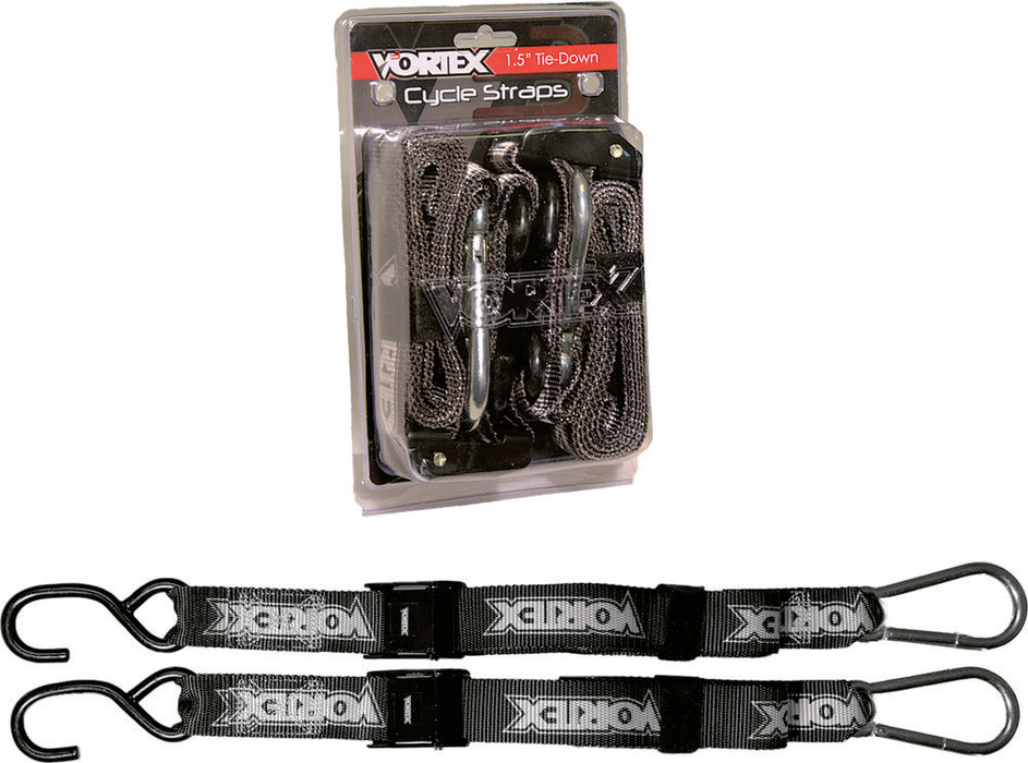 Vortex 3-TD122 TD122 TIE DOWNS 1.5" 2/PK BLK