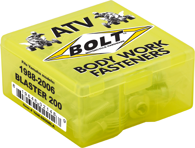 Bolt 020-00918 YAM-8806BLA BODY WORK FASTENER KIT ATV