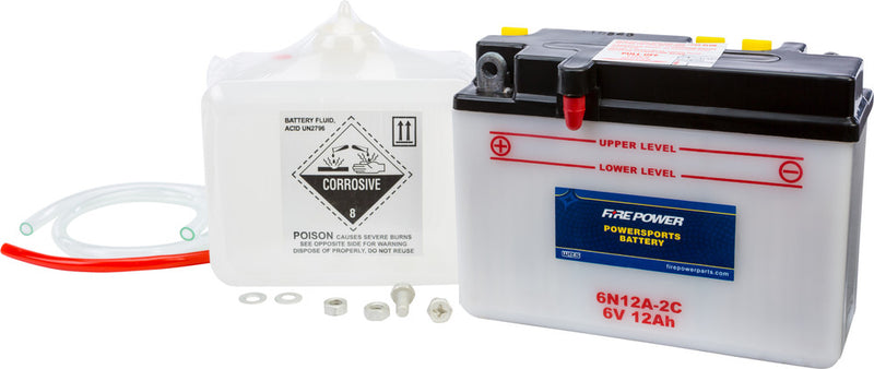 Fire Power 490-2065 6N12A-2C BATTERY W/ACID 6N12A-2C 6V