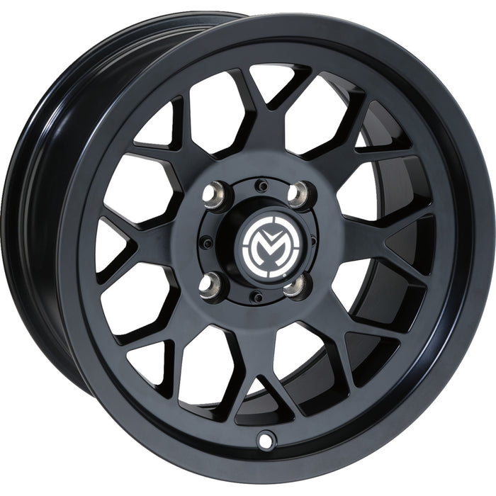 MOOSE OFFROAD 0230-1546 27MO127156MB4 27X Wheel Wheel - 27X - Front - Black - 12x7 - 4/156 - 4+3