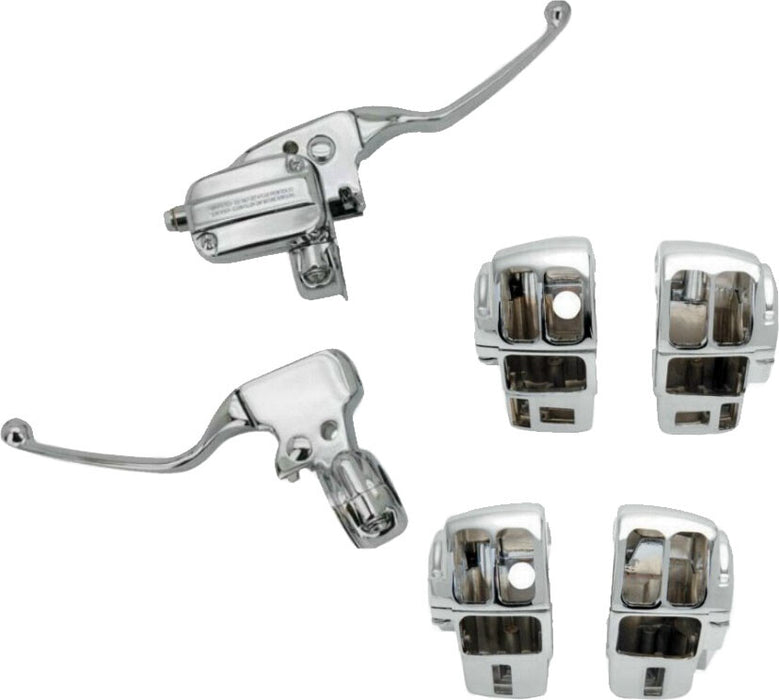 Harddrive 820-55013 53600 HANDLEBAR CONTROL KIT CHR CABLE CLUTCH `08-16 FLH