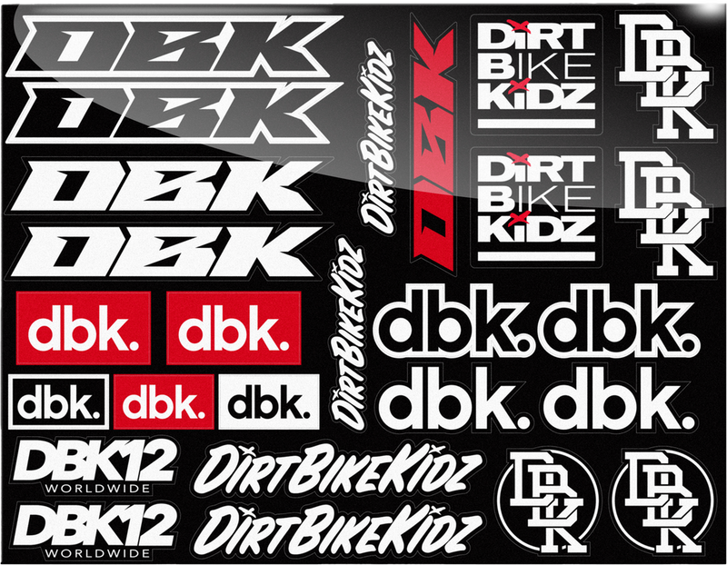Dbk 325-00074 AC-RACEPACK-DECAL RACE PACK STICKER SHEET 8.5"X11"
