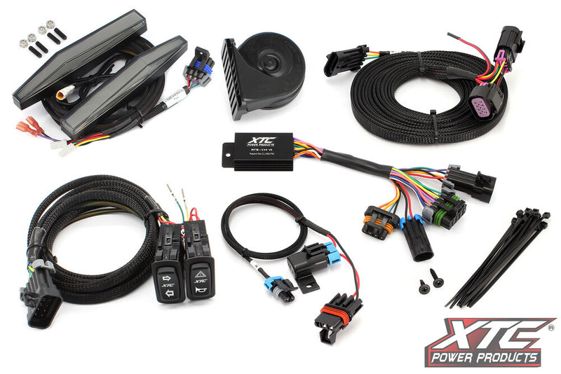Xtc Power Products Auto Turn Signal Kit With Horn AND Front DRL Lights CAN - ATS-POL-RCBU-DRL