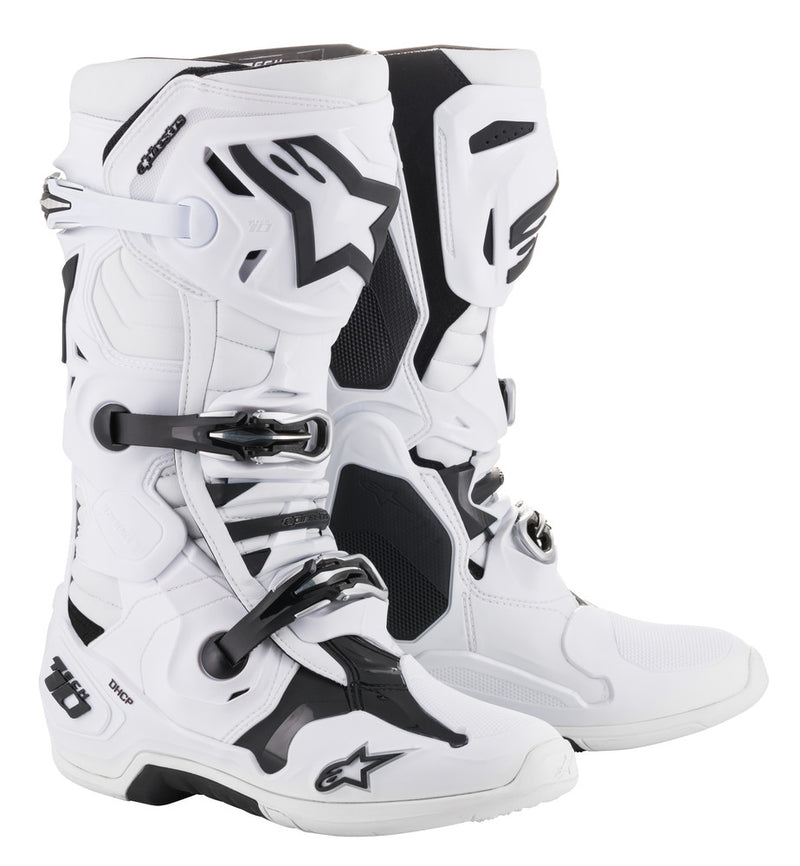 Alpinestars 482-01107 2010020-20-7 TECH 10 BOOTS WHITE SIZE 07
