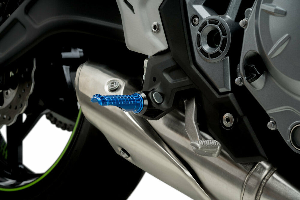 Puig Hi-tech Parts 561-09192B 9192A FOOTPEGS R-FIGHTER BLUE