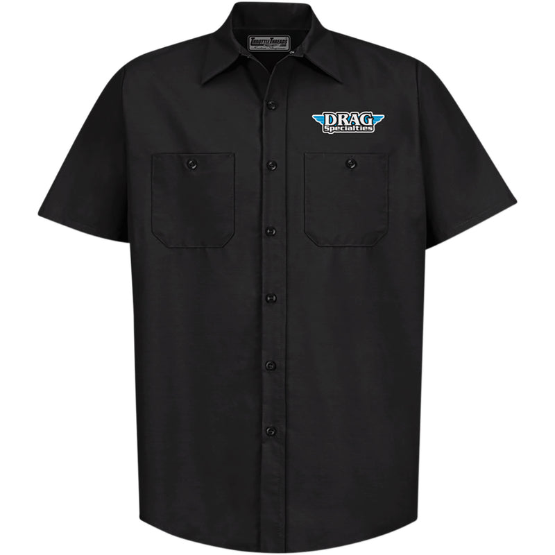 THROTTLE THREADS 3040-2913 DRG31ST24BKLG Drag Specialties Shop Shirt black - large