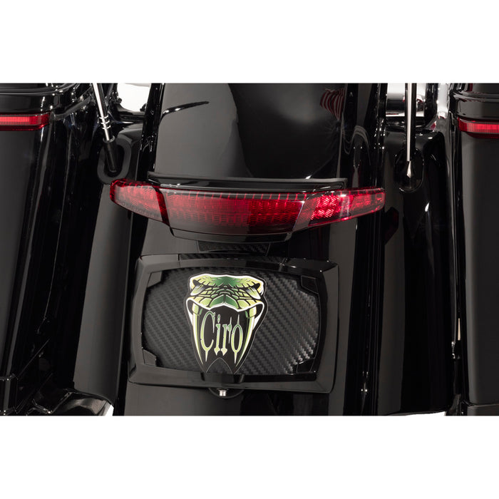 CIRO 2010-1428 40074 Latitude Taillight and License Plate Mount - Taillight/Licesnse Plate Mount - Black