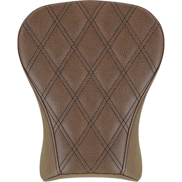 SADDLEMEN 0802-1427 818-29-012BLS Renegade Lattice Stitch Pillion Pad - Touring - Lattice Stitched - Brown - FLSB/FXLR '18-'23