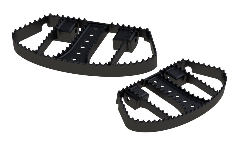 Burly Brand B13-1051B MX Passenger Boards - Black - User 1