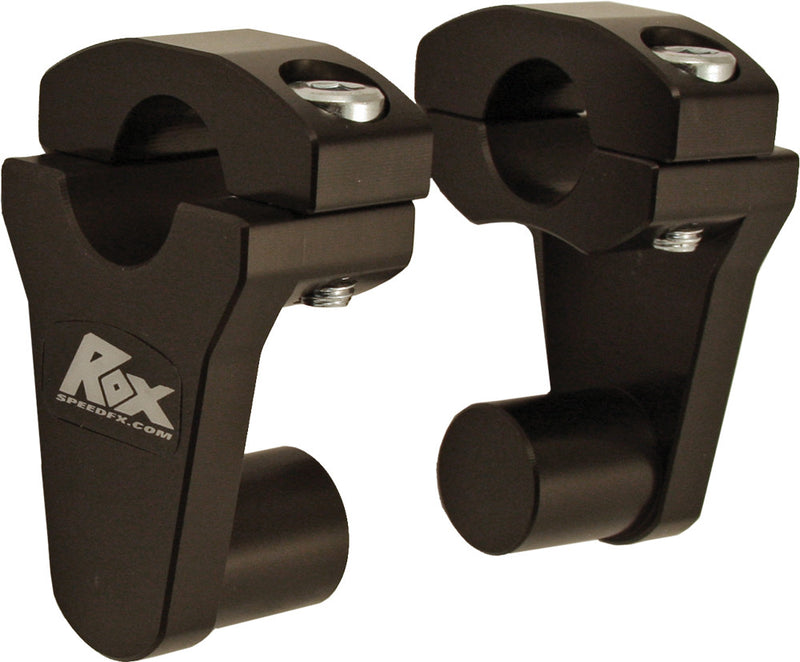 Rox 44-83360B 1R-P2SS ELITE SERIES PIVOT HANDLEBAR RISER 2" (BLACK)