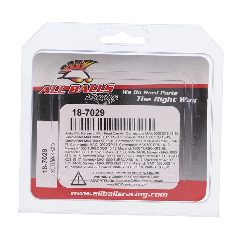 All Balls Brake PAD PIN Kit - 18-7029 For Can-Am Commander / Maverick 2014-2022 | Yamaha UTVs 2014-2025