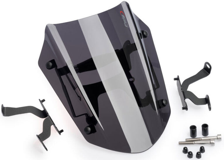 Puig Hi-Tech Parts Windscreen Naked NEW GEN Sport Dark Smoke DUC - 3773F Ducati Diavel 2019-2021