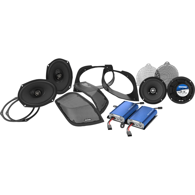 Hogtunes Retro 450.4 Kit Cut In Lid Kit For Harley Touring 2014-2024