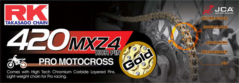 Rk Excel 691-11000G GB420MXZ4-120 GB420MXZ4 DRIVE CHAIN GOLD 420 X 120