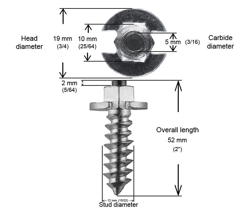 Igrip SS-501000 SS-501000 2"-50MM SHOULDER STUDS QTY 1000