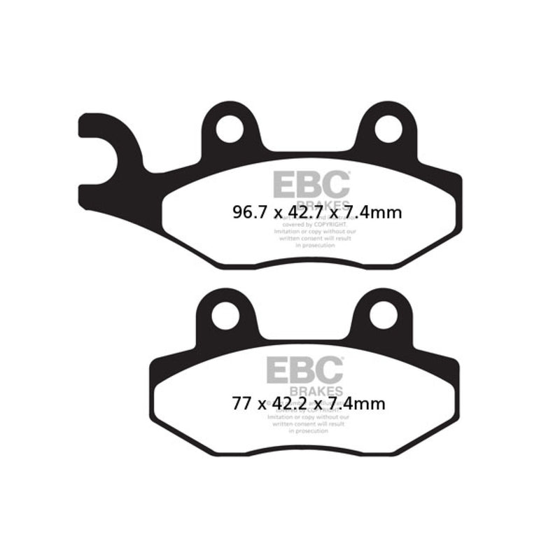 EBC Brake Pad - FA135X For Hisun ATV/UTV Models 2015-2016 | Massimo ATV/UTV Models 2013-2016 | Can-Am Commander / Maverick / Ryker 2011-2015