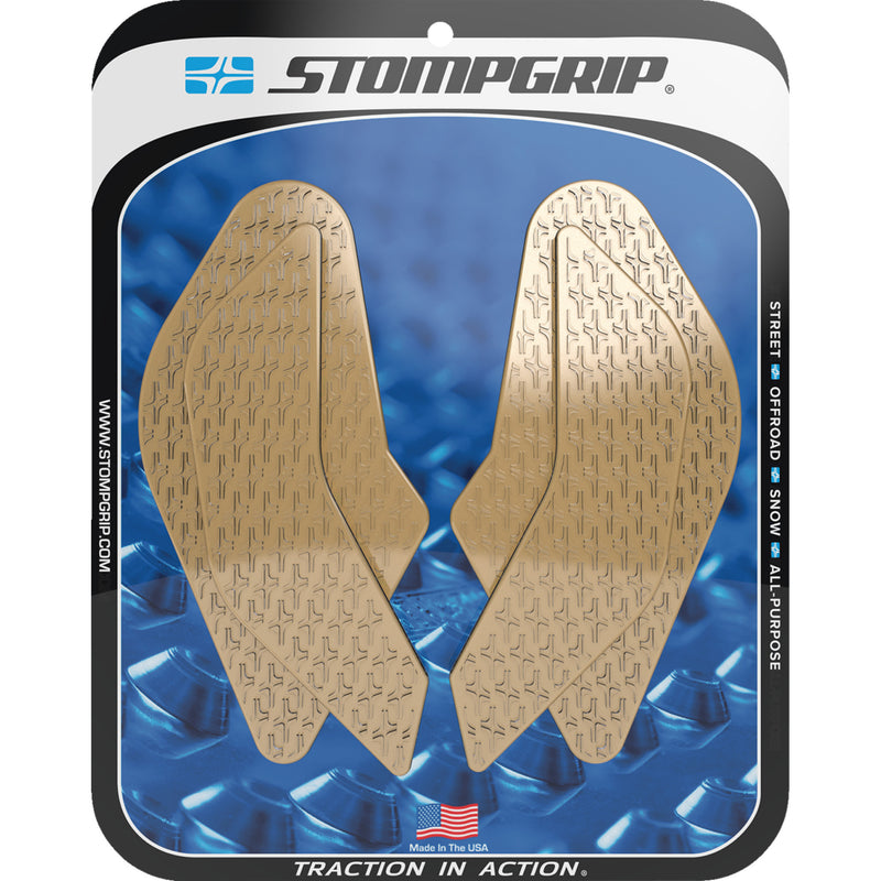 STOMPGRIP 4320-2820 55-14-0210C Icon Profile Traction Pad Tank Grips Traction Pad Tank Grips - Icon - Clear - GSX-8R/S