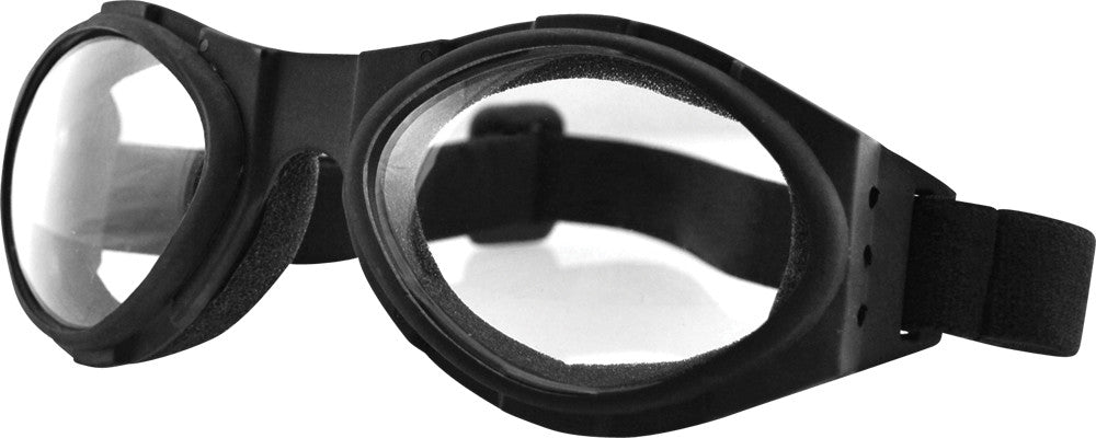 Bobster 26-4742 BA001C BUGEYE SUNGLASSES BLACK W/CLEAR LENS