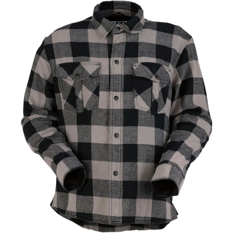 Z1R Duke Flannel Shirt Gray/Black