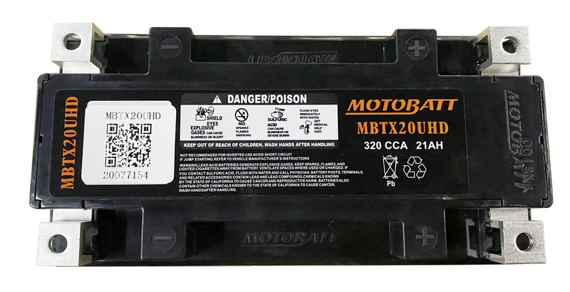 Motobatt 491-1001 MBTX20U(HD) BATTERY MBTX20U(HD) SEALED FACTORY ACTIVATED