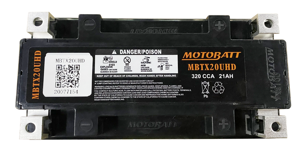 Motobatt 491-1001 MBTX20U(HD) BATTERY MBTX20U(HD) SEALED FACTORY ACTIVATED
