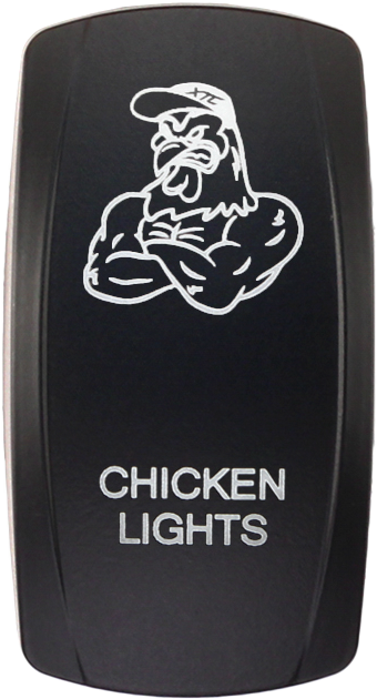 Xtc Power Products Dash Switch Rocker Face Chicken Lights - SW00-00141045
