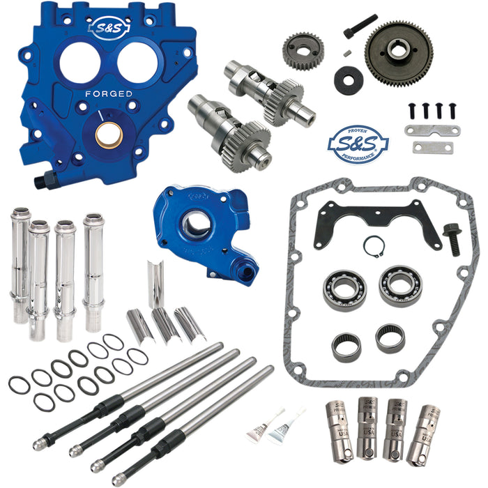 S&S CYCLE 0925-1100 310-0812 Gear Drive Cam Chest Kit - Cam Chest with Plate Kit - 551GE - Easy Start Cams - Twin Cam