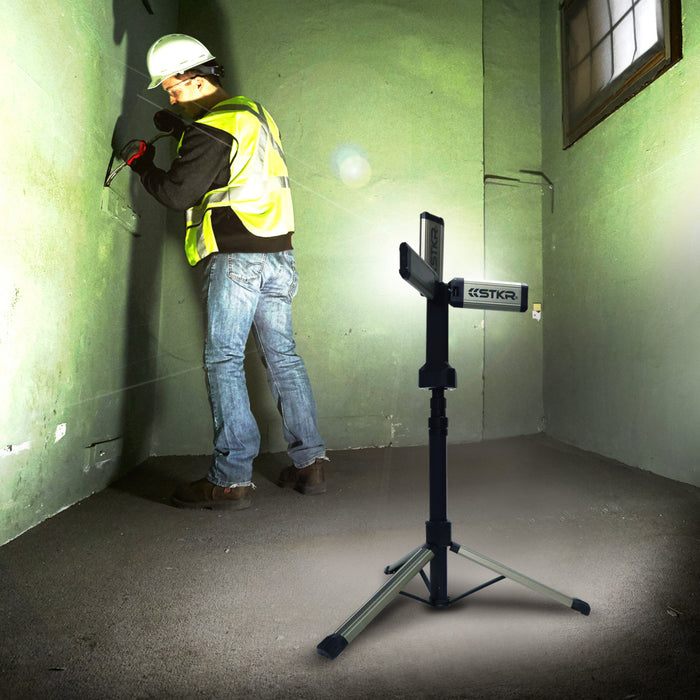 RISK RACING 3850-0568 12680 Tri-Mobile Work Light Shop Light - Work Area/Mobile - 2000 Lumens - Rechargeable