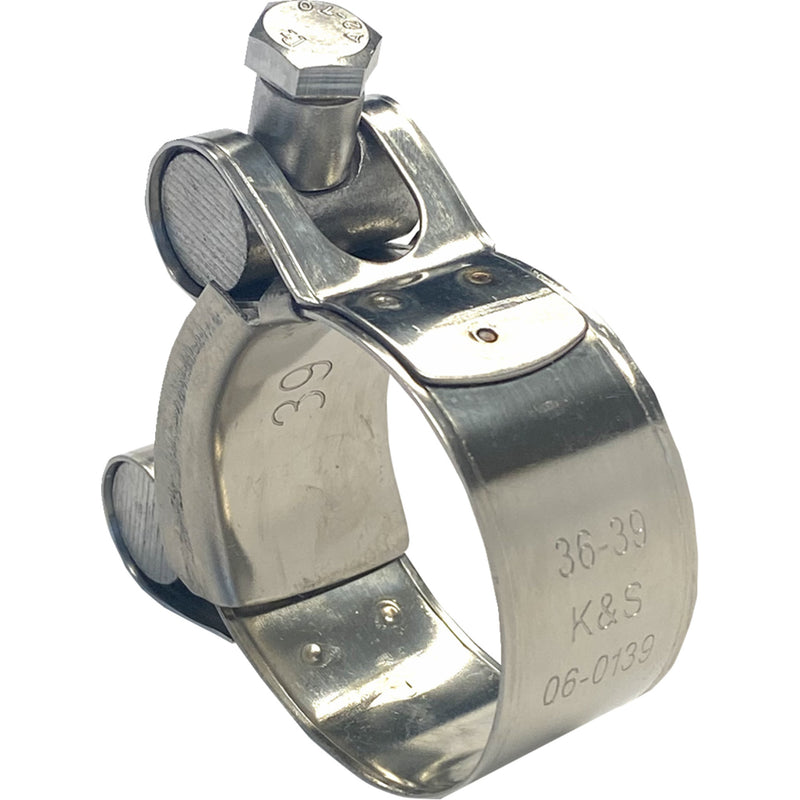 K&S TECHNOLOGIES 1861-1636 06-139 Exhaust Pipe Clamp 1.41" - 1.53"