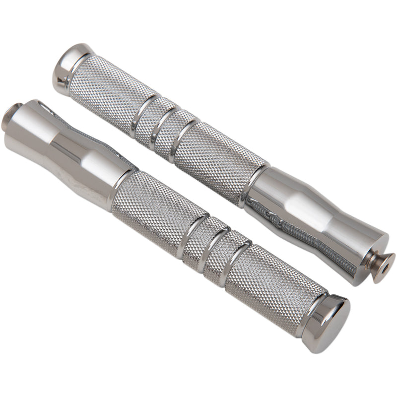 ACCUTRONIX 1811-8505 PF121-KGC Footpegs knurled  - rigid mount - front