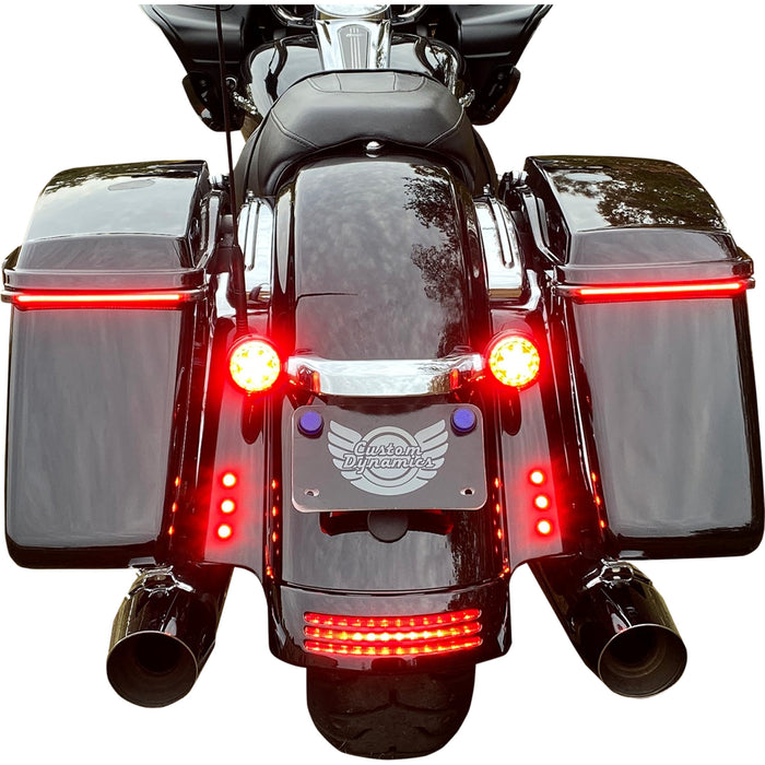 CUSTOM DYNAMICS 2040-2838 CD-BOLT-R2-B LED Boltz Lights LED Lights - Red - Black