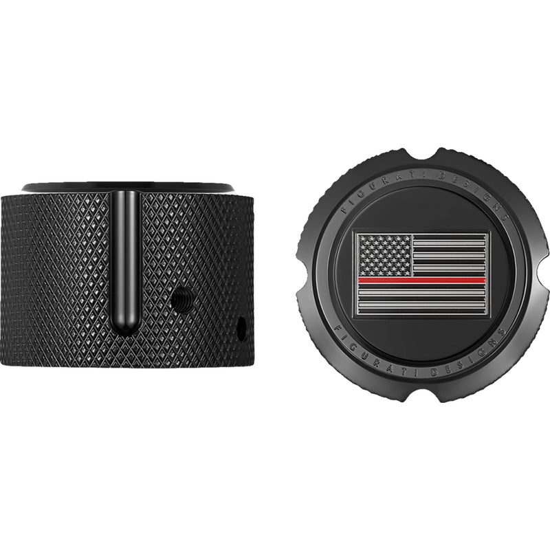 Figurati Designs Axle Nut Cover - FD75-FAC-BK For Harley Motorcycles 2002-2022
