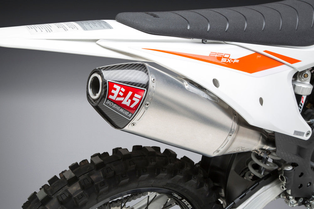 Yoshimura 961-4414 262532D320 RS-4 SO SS/AL/CF SLIP-ON KTM/HUS 250/350