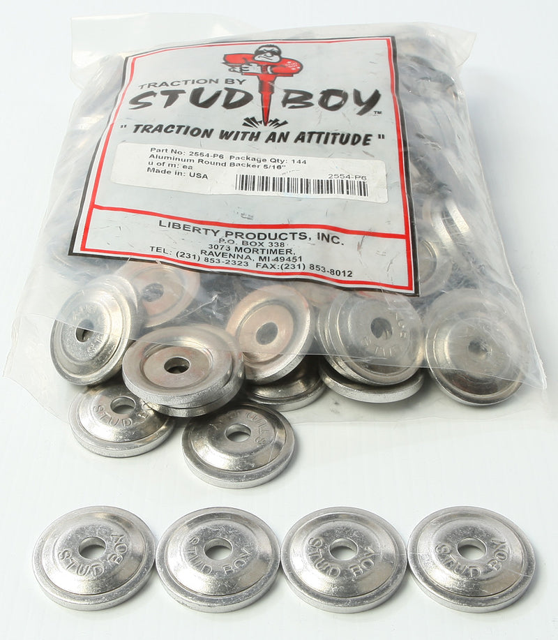 Stud Boy 18-33954 2554-P6 POWER PLATE ROUND BACKERS 144/PK