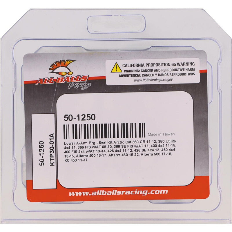 All Balls A-ARM Bearing Kit - 50-1250 Arctic Cat ATVs 2008-2018