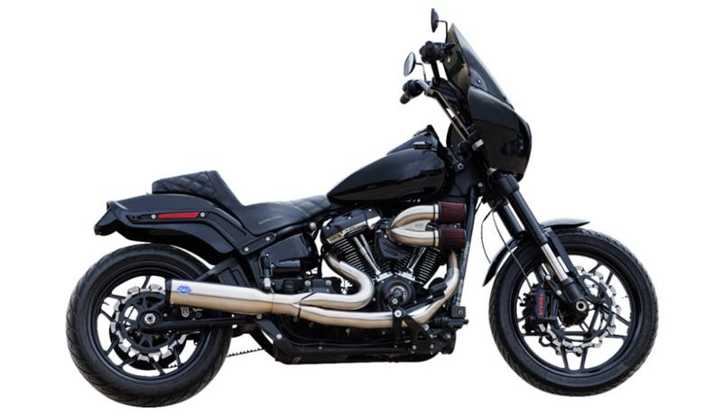 S&S Cycle Qualifier 2-Into-1 Exhaust System - 550-1103 For Harley Softail 2018-2024