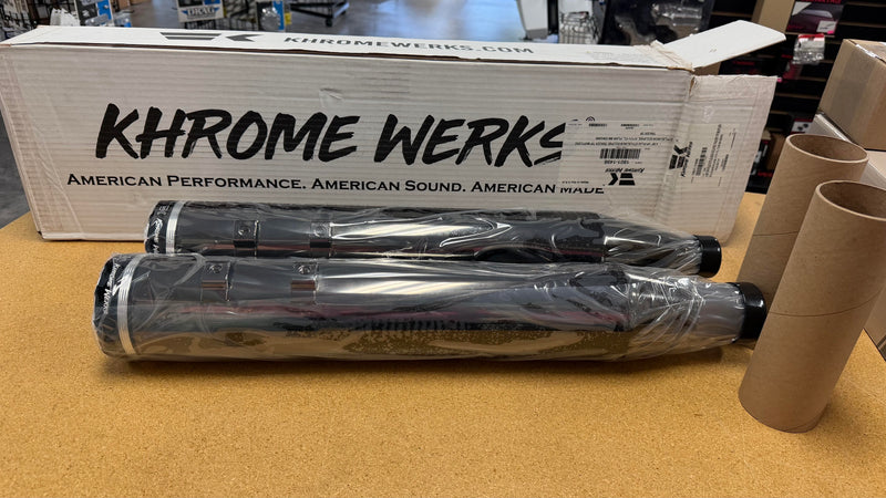(OPEN BOX) Khrome Werks HP-Plus® Muffler - 201670 For Harley Touring 2017-2026
