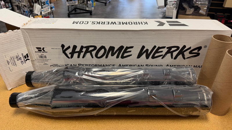 (OPEN BOX) Khrome Werks HP-Plus® Muffler - 201930 For Harley Touring 2017-2026