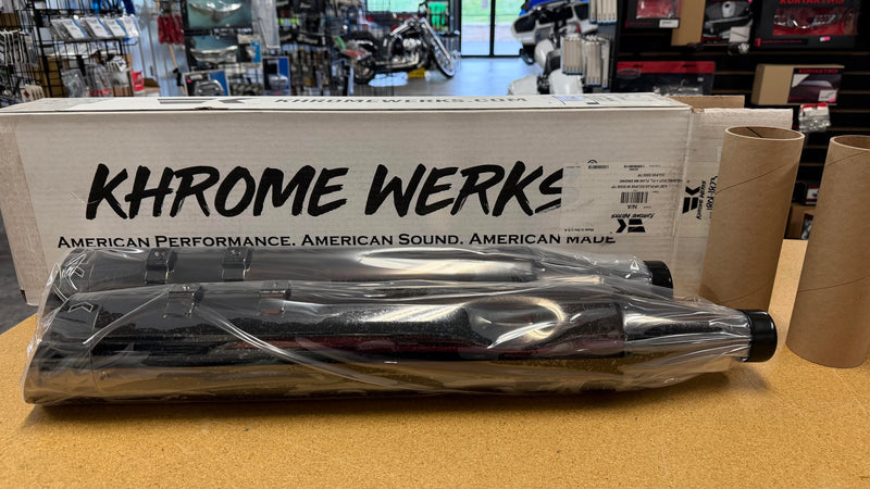 (OPEN BOX) Khrome Werks HP-Plus® Muffler - 201935 For Harley Touring 2017-2026
